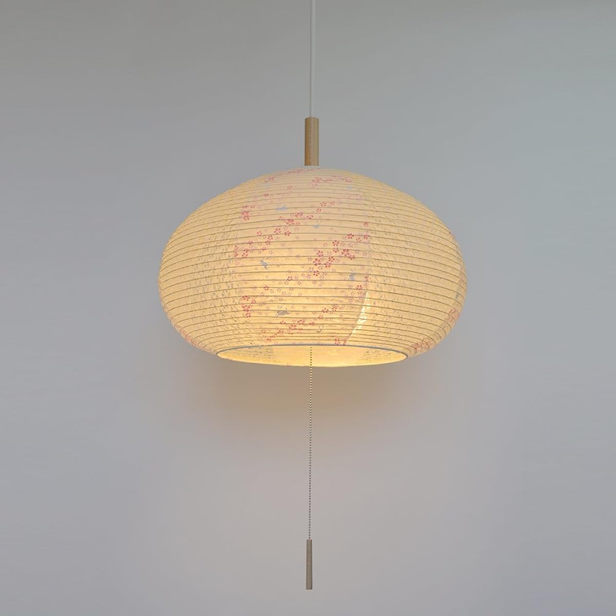 Colorful Design Japanese Lighting Japanese Paper Lighting Pendant Light 2 Lights [Bulb Sold Separately] SPN2-1018-hanausagi Flower Rabbit Pink x Koume White Made in Japan Japanese Style Lighting SPN2-1018