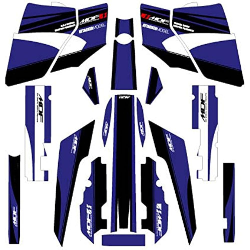 MDF Graphic Kit Complete Set Attacker Model Blue SEROW(97-04) MSER97-A-BU-ALL