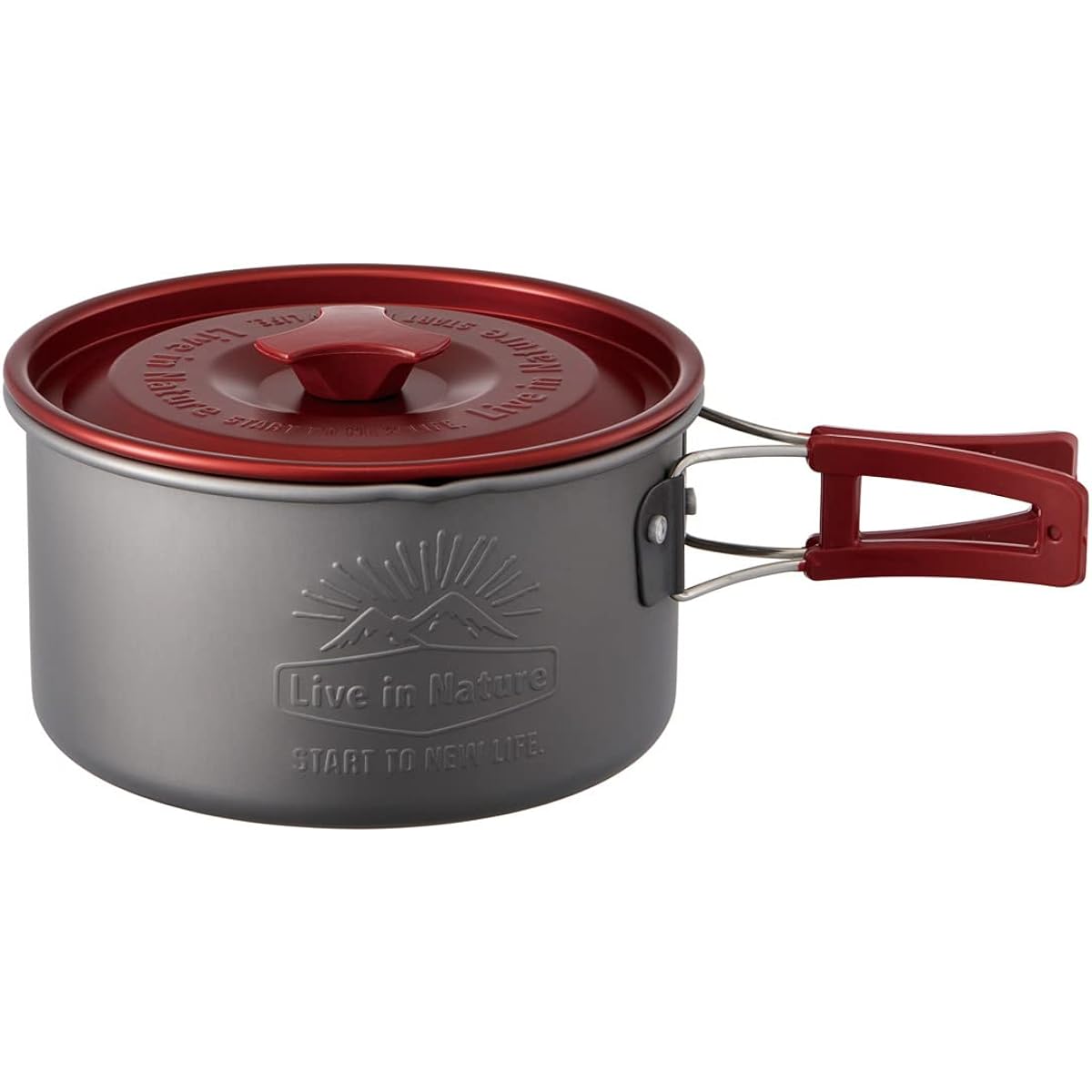Skater (skater) Skater X Kanochikara Aluminum Pot 16cm with Lid Outdoor Green AN17-A