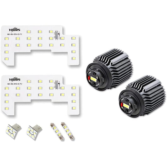 YOURS Step WGN RP6/7/8 Exclusive LED Room Lamp Set + Genuine Fog Lamp Replacement LED Bulb [Room Lamp: White] [Fog Lamp: Yellow] Interior Light Exclusive Design Genuine LED Light Level Adjustment STEP WGN AIR SPADA Honda HONDA y407-031
