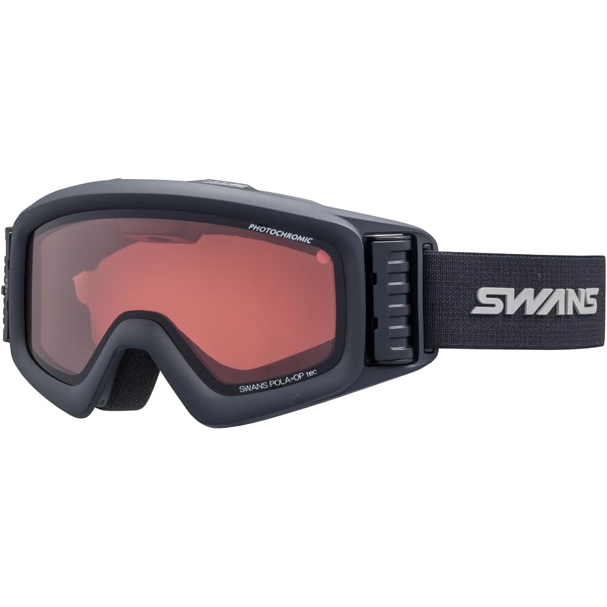 SWANS Made in Japan Snow Goggles HELI Heli HELI-TBS-N Ski Snowboard Polarization Dimming Humidity Sensor with Micro Turbo Fan Glasses Compatible