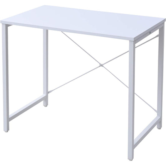 [Yamazen] Desk Width 80 Weight Capacity 60kg Depth 48 x Height 70cm Adjuster Included Simple Computer Desk Study Desk Assembly Product Off White/White MCP-8050R(OW/SWH) Work from Home