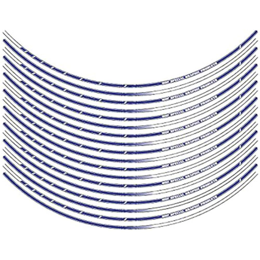 MDF Rim Stripe Strobe Type Blue 6mm Width 13 inches RIM-6M-STBU-13