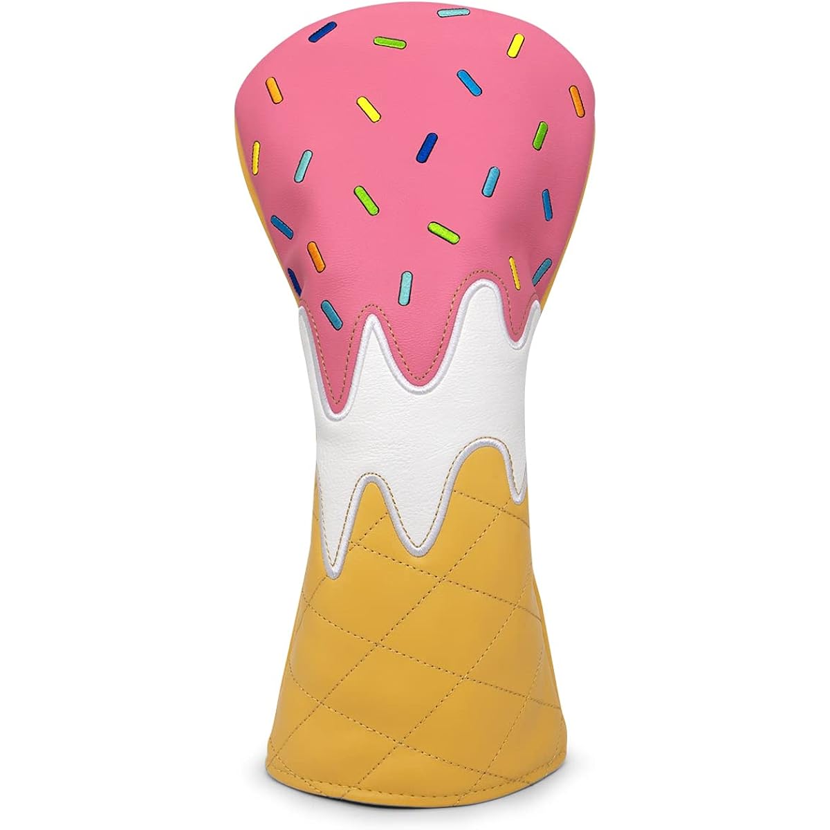 Golf Headcover Aliennana Driver Cover for Fairway Wood, Utility, Hybrid Ice Cream Luxury Embroidery Golf Club Set Headcover
