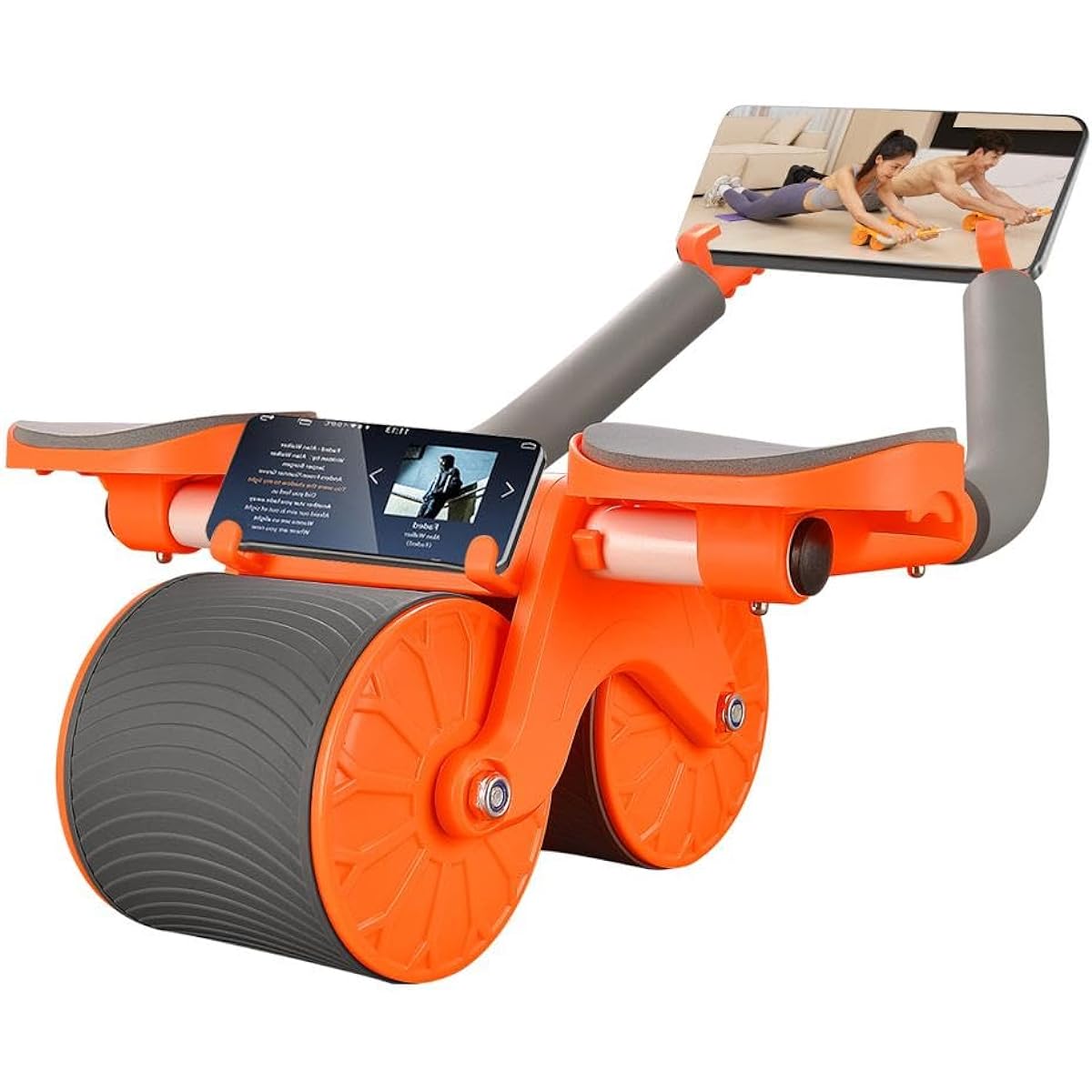 MBB Abdominal Roller Quiet Intelligent Timing Healthy Abdominal Roll, Automatic Rotating Design, Elbow Support