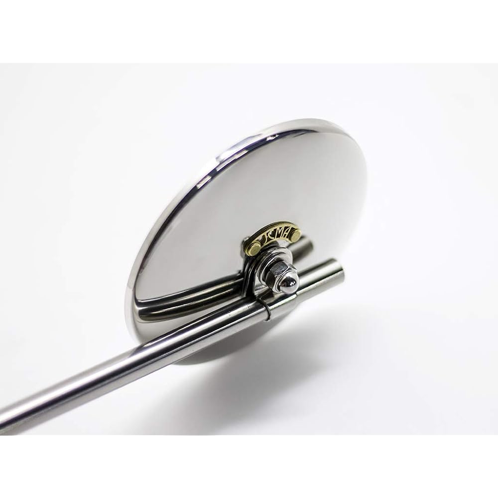MOTOR ROCK JCMA Mirror φ100 Polished 1. Brass (Brass Tag/Brass Rivet) MR-HC058P