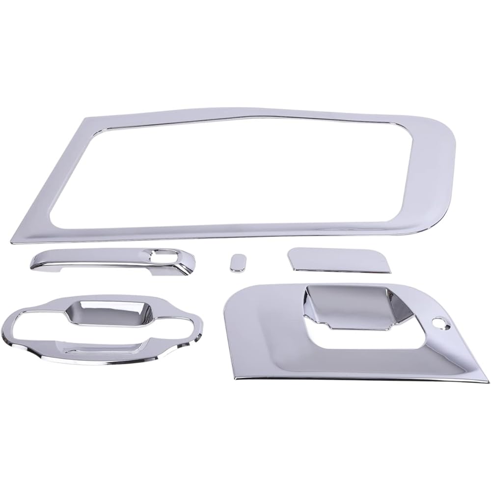 CustomDivine Plated Door Safety Window Garnish Door Handle Cover Set Mitsubishi Fuso 07 NEW Super Great FUSO General Purpose External Product (Silver Plated)