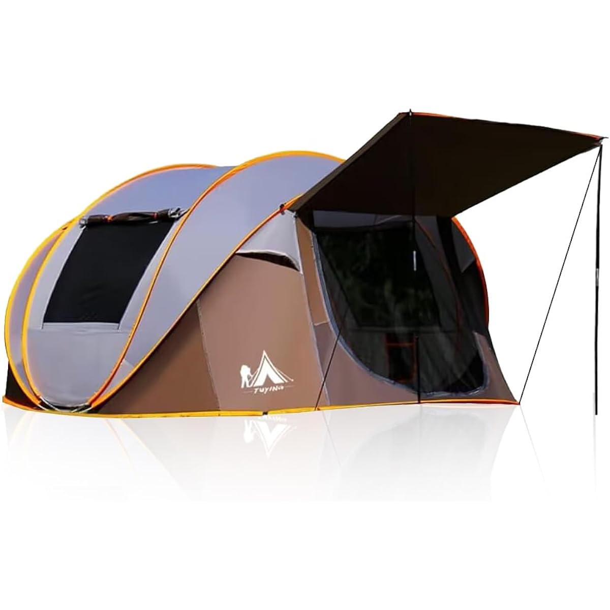 BESTARO Tent [New 2nd generation] Pop-up tent, set up in 1 second, for 5-6 people, ultra-lightweight, foldable, upgraded, water pressure 4000mm, UV protection, camping tent, spacious space