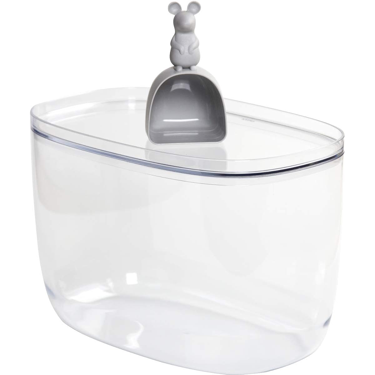 Quarry Rice Storage Container Rice Bottle Rice Stocker with Measuring Cup 6kg Nordic Rice Container & Scoop Lucky Mouse 30×18.5×20cm 521712300