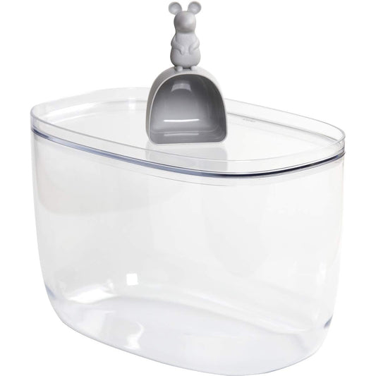 Quarry Rice Storage Container Rice Bottle Rice Stocker with Measuring Cup 6kg Nordic Rice Container & Scoop Lucky Mouse 30×18.5×20cm 521712300