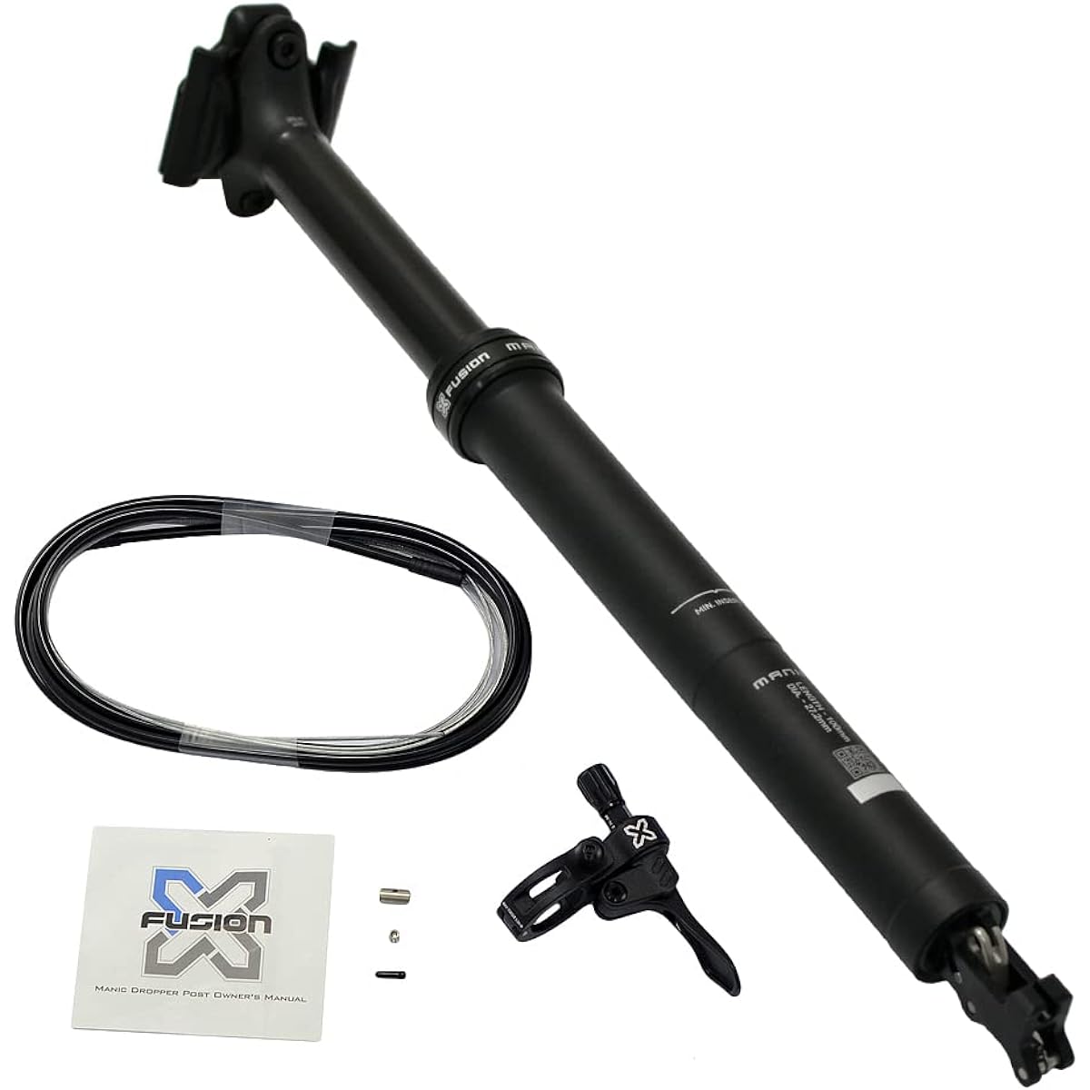 X-Fusion Manic INTEGRA Remote Dropper Seatpost 27.2x350mm , Travel: 100mm, YB2691