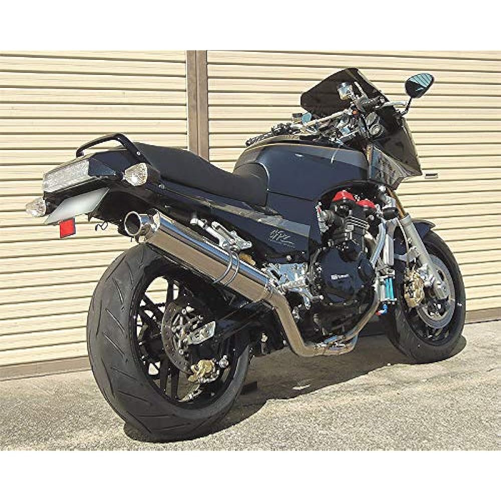 techserfu ZEEX full exhaust UP type for GPZ900R stainless steel mechanical bending full EX φ110×480L polished titanium silencer T21-K032-0408