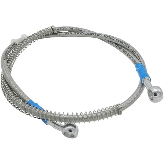 1000mm 100cm Motorcycle Reinforced Hydraulic Brake Oil Hose Line Pipe Fitting Stainless Steel Braided Cable Motorcycle Pit Dirt Bike Enduro Motocross Street Bike Sport Bike