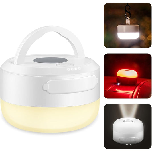 (6,800 mAh Large Capacity, 300 Hours of Continuous Lighting) Lantern, LED Lantern, 3 Color Switching, Rechargeable, Flashlight Mode, Camping Light, Small, Light Bulb Color, Daylight White, SOS,