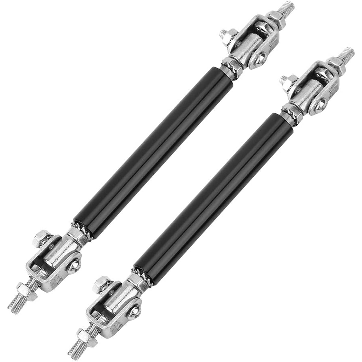 QIILU Automotive Bumper Protector Rip Rod Splatter Bar Support Front Rear Universal 2 Default Black QIILUEPKV4MO7NY-02