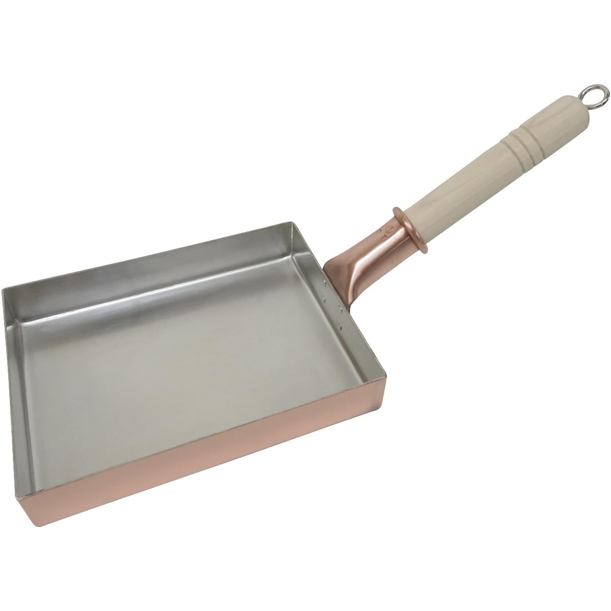 [Special Edition: Storage Ring Included] Nakamura Copperware Copper Tamagoyaki Pot, 13 Lengths (13cm x 18cm) Professionally Used Tamagoyaki Frying Pan, Fluffy and Mellow Eggs, Made in Japan