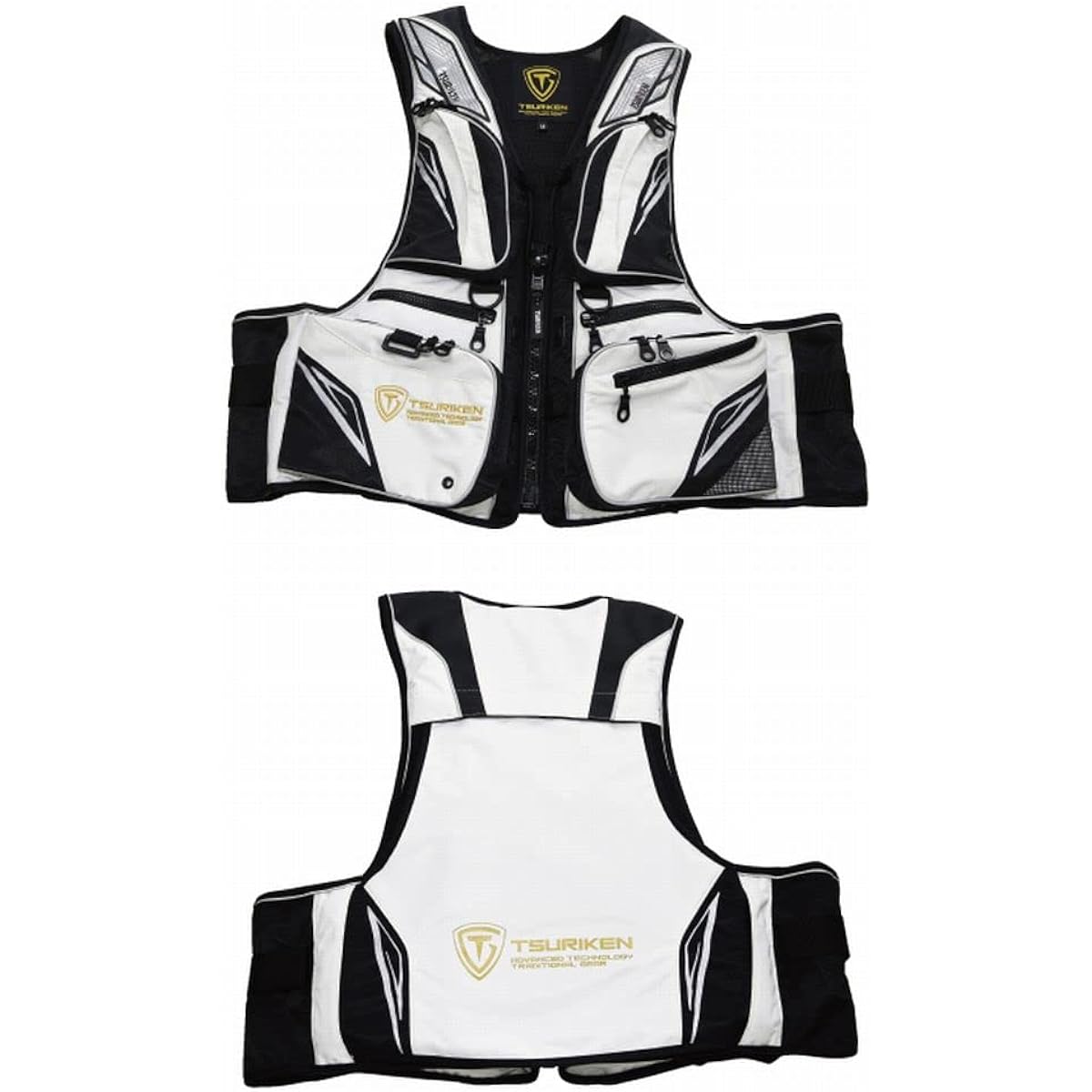 TSURIKEN Floating Vest TV221 White M