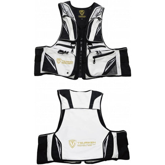 TSURIKEN Floating Vest TV221 White M
