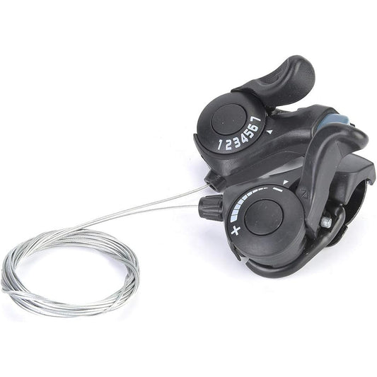 Thumb Shifter Shift Lever Aluminum Alloy Bicycle Left/Right Derailleur Shift Ergonomic Shifter Mountain Bicycle Accessories 3X7 Speed