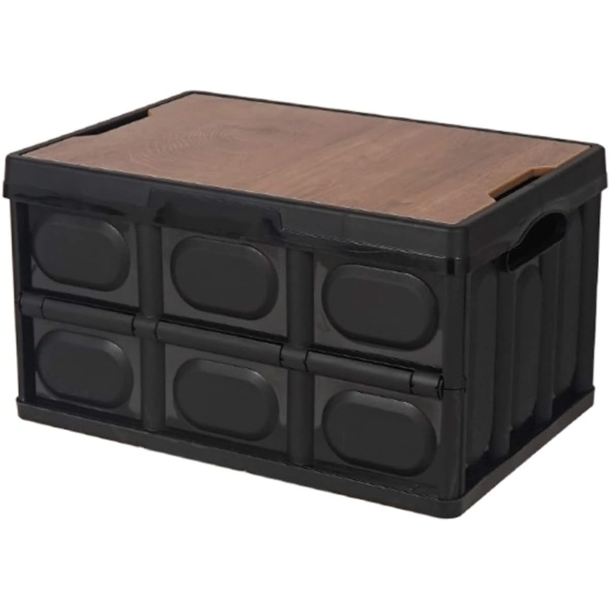 Fields Equipment Outdoor Container, Camping Specification, Wooden top plate that can be used as a table, Lid included, Waterproof insole included, Storage box that looks great for solo camping, glamping