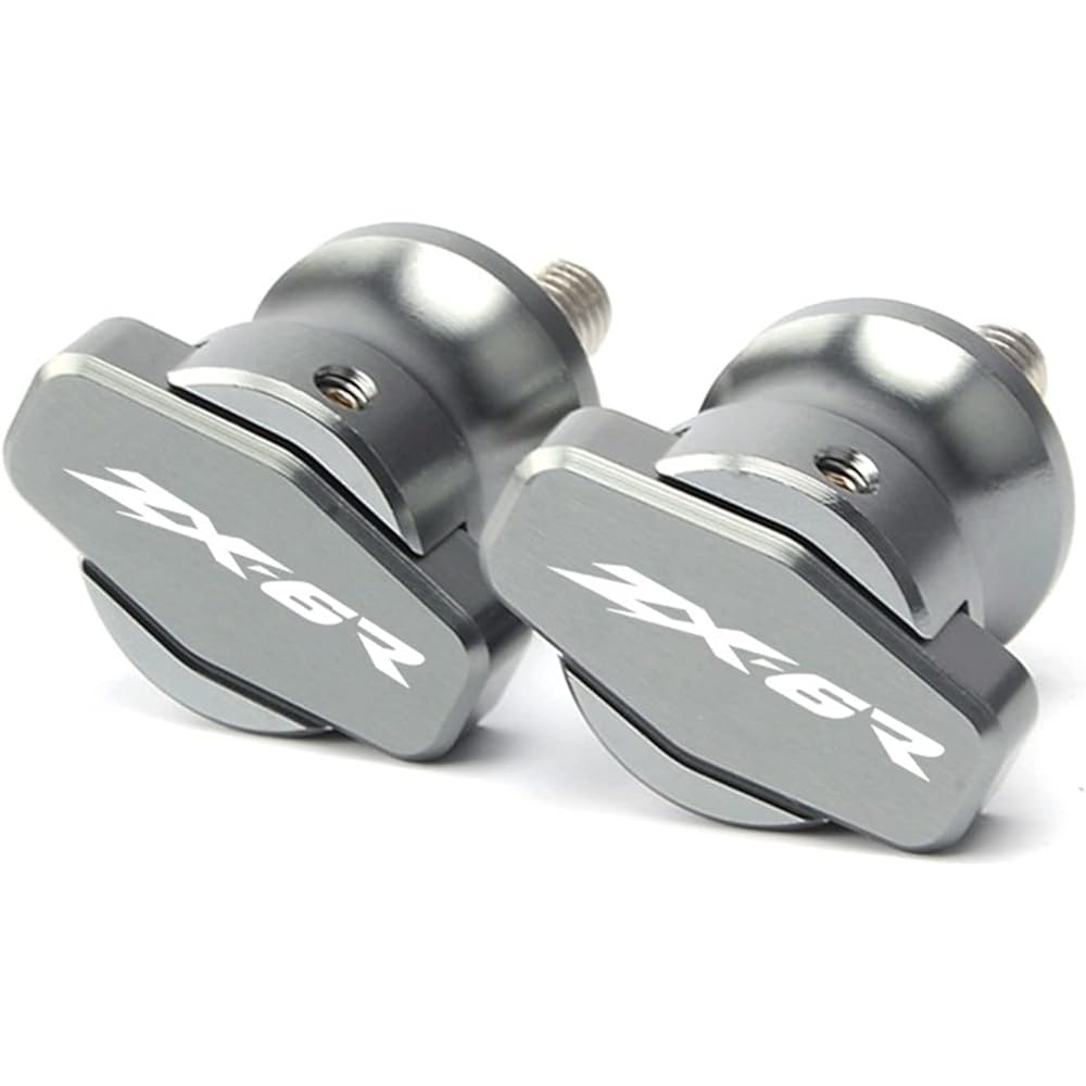 DEMUR 8mm Motorcycle CNC Accessories Frame Stand Screw Swing Arm Spool Slider Modification Fit Kawasaki Ninja ZX6R ZX-6R ZX600 2015-2020 Swing Arm Slider Spool (Size : 8M Titanium)