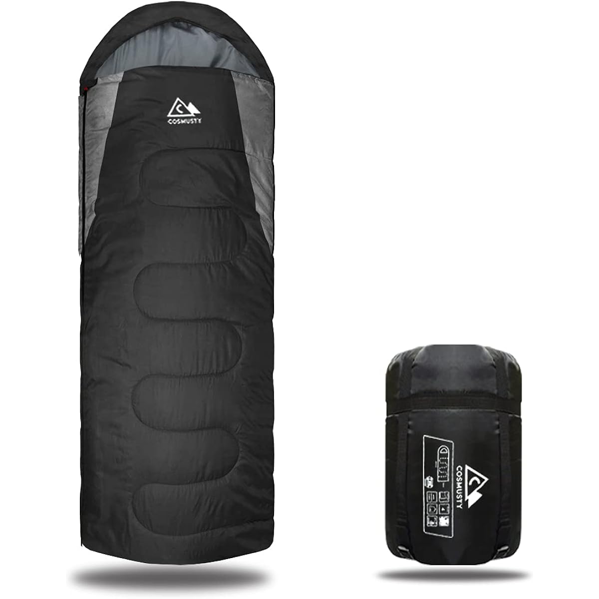 COSMUSTY sleeping bag, sleeping bag, envelope type, lightweight, compact, sleeping in the car, disaster prevention, 210T, fully washable, 0 degree specification