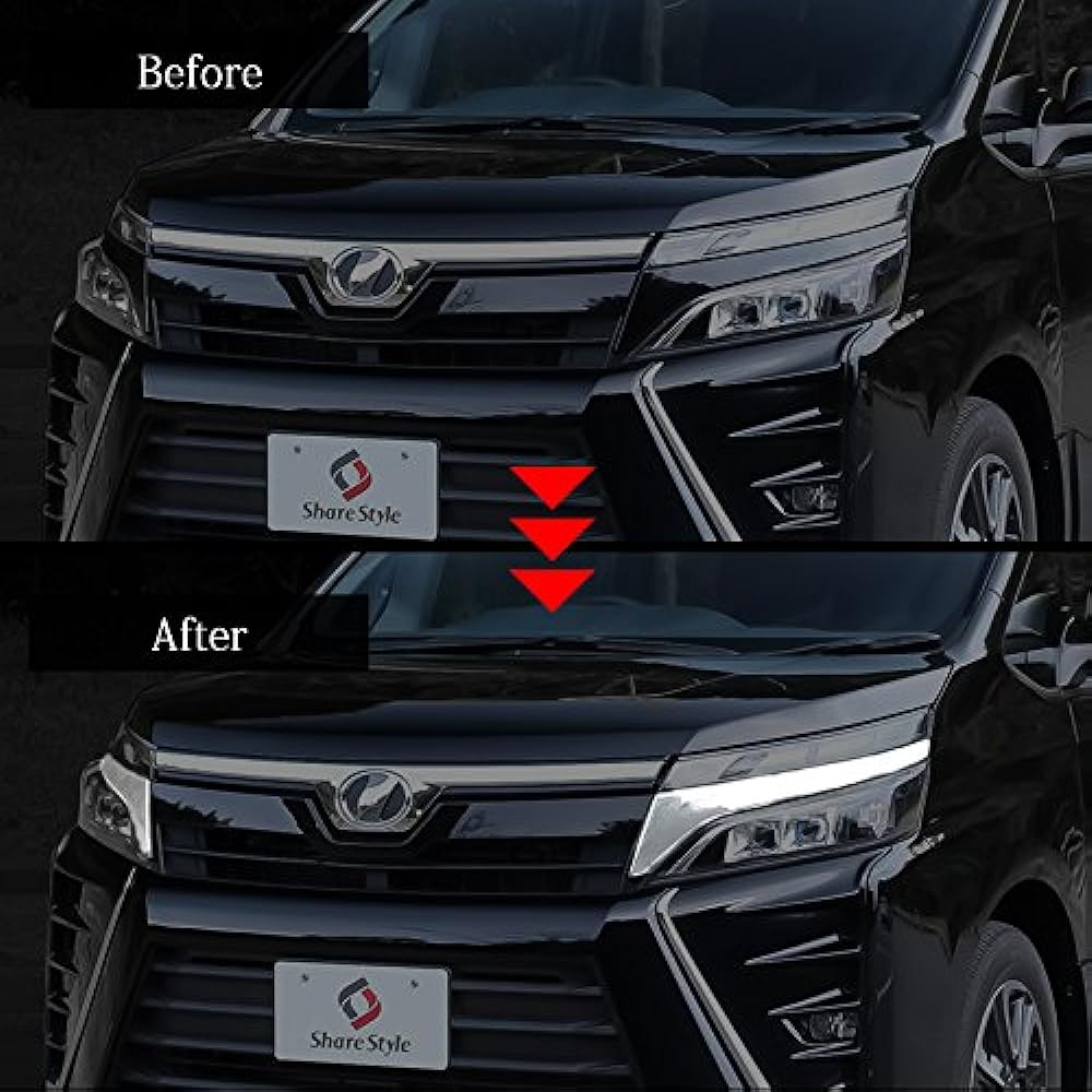 [Share Style] Headlight garnish for the late Voxy 80 series 2p [J]