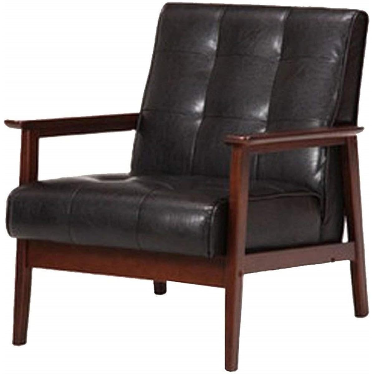 IRIS PLAZA 1-seater sofa PU dark brown Width approx. 65cm 72085