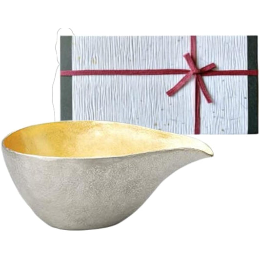 [Wrapping with Nousaku Japanese paper] Katakuchi large gold leaf