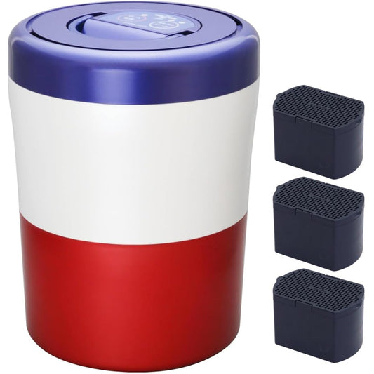 [Deodorizing Filter Set] Shima Sangyo Household Garbage Reduction Dryer [Paripari Cube Light Alpha] Tricolor PCL-33-BWR
