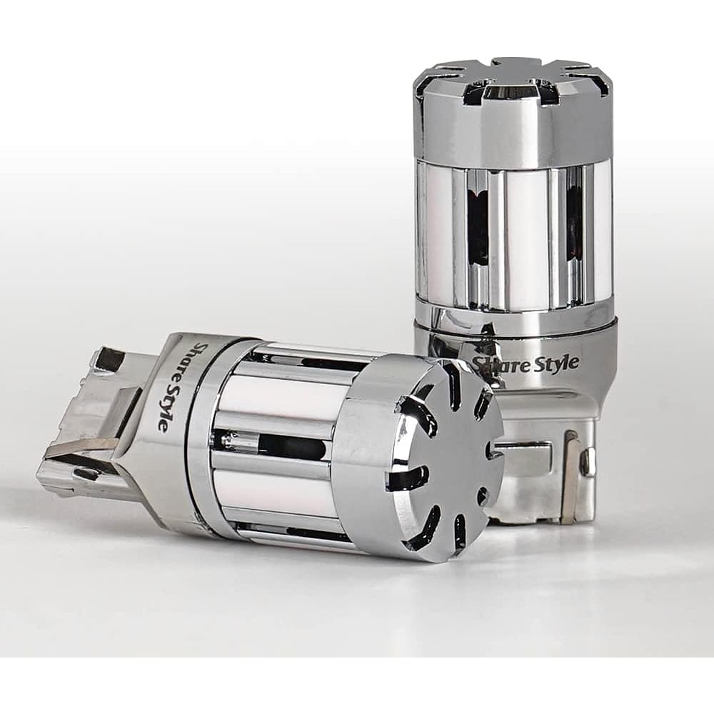 Share Style LED Stealth Turn Signal Valve Short Valve Amber Luminous T20 with High Flash Prevention Function