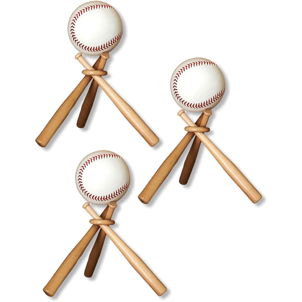 [Slow Ride] Baseball Ball Signed Ball Commemorative Ball Stand Display Stand Miniature Bat Stand Wooden Object