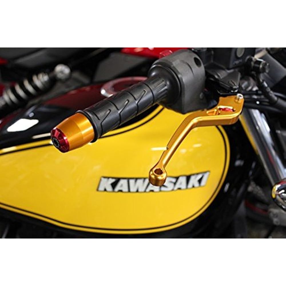 U-KANAYA Aluminum Billet Bar End Gold (End Cap: Green) Φ22 (Inner Diameter 13mm-17mm) BEGD for Handle