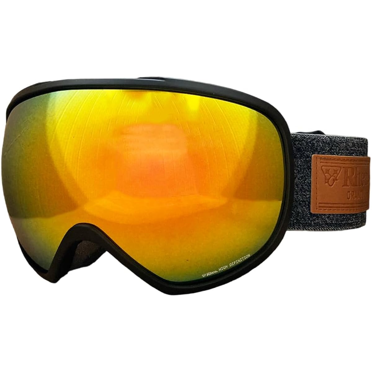[Rare] Snow goggles HD lens RH223HD-1 MBK/RED