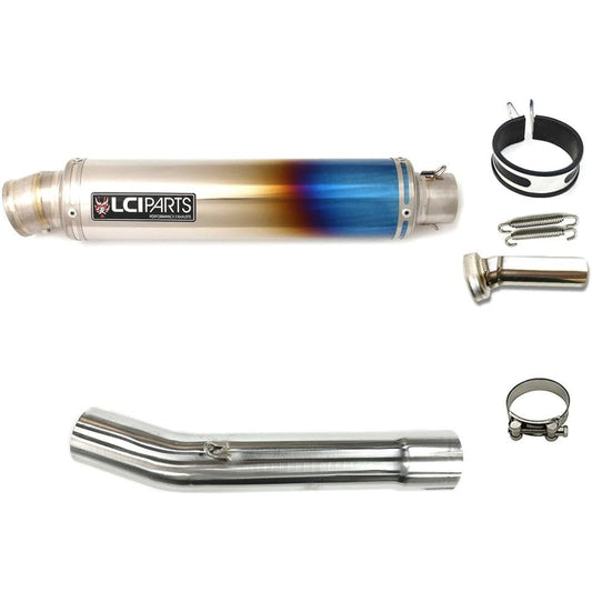 XJR1300 2006-2016 LCIPARTS Round Full Titanium Slip-On Muffler
