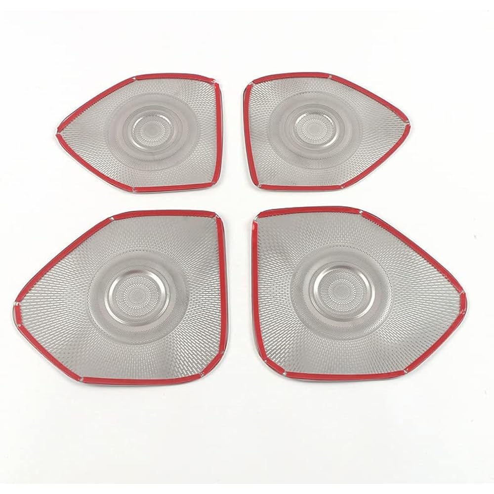 Onami 22X-TR21-BK NISSAN X-TRAIL T33/SNT33 Stainless Steel 4P for Nissan X-Trail Speaker Cover, Door Speaker Ring, Interior Panel, Interior Parts, Black