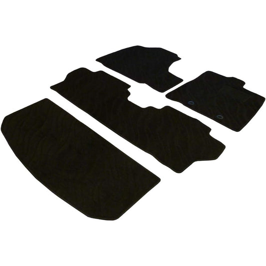 Fenice Car Mat Floor Mat Luggage Mat Set Domestic Production (Toyota Roomy Tank / M900A M910A) Wave Black Non-Slip Shape Resistant to Slip Car Mat (Car Parts Specialty Store)