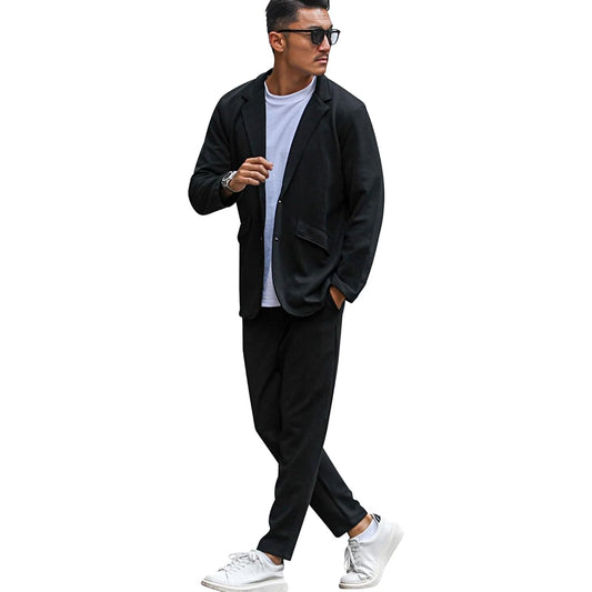 Cavalier Men's Unisex Top and Bottom Setup Tailored Jacket Long Pants Stretch CAJP21-18