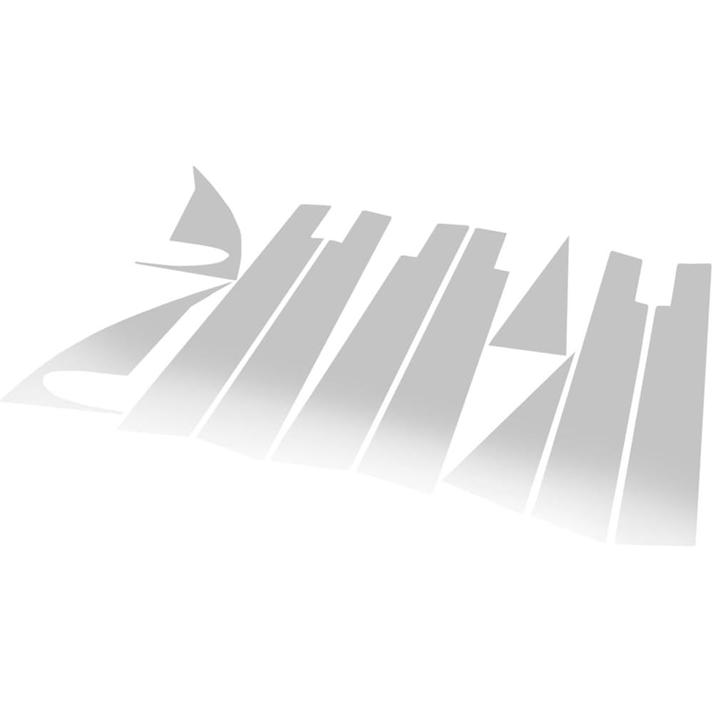 BRIGHTZ X-Trail T31 Series Super Mirror Surface Stainless Steel Pillar Panel 10PC Visor Useful [PIL-SIL-123] 1277