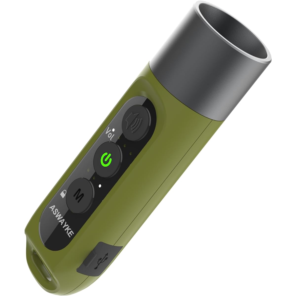 ASWAYKE Electronic Whistle IPX5 Waterproof Loud Volume 125db Rechargeable 1000mAh [4 Levels 3 Types of Whistle Sounds] Electronic Whistle Sports Referee Disaster Prevention Security K1