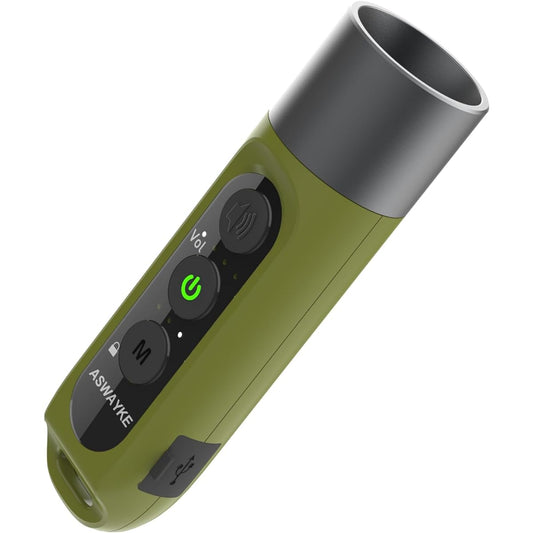 ASWAYKE Electronic Whistle IPX5 Waterproof Loud Volume 125db Rechargeable 1000mAh [4 Levels 3 Types of Whistle Sounds] Electronic Whistle Sports Referee Disaster Prevention Security K1