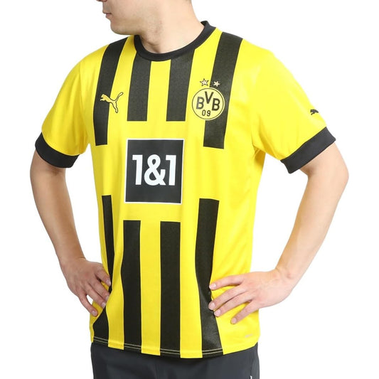 PUMA Soccer T-Shirt BVB Home SS Replica Shirt 765883 Men's