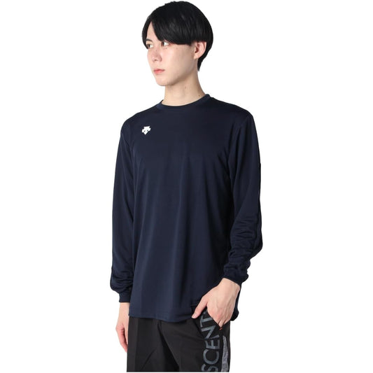 [DESCENTE] Long Sleeve Shirt Volleyball Classic Sweat Absorbent Dry Stretch One Point Unisex Men Women