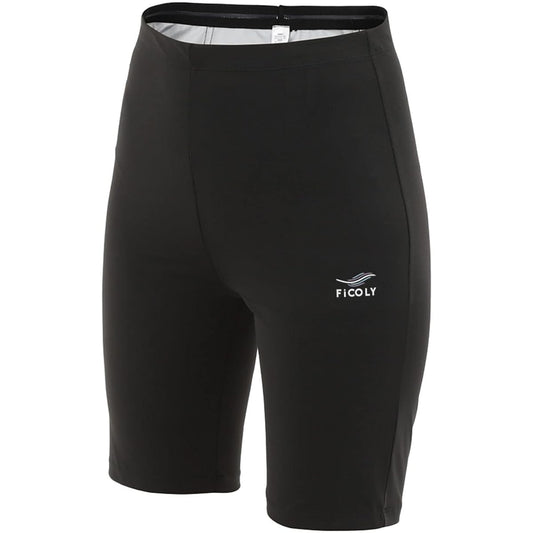 [FiCOLY] Sauna Pants, Half Length, Women's, Sweating, Yoga Leggings, Half Pants, Spats, Sports, Sauna Suit, Washable, Large Size FSPW-1
