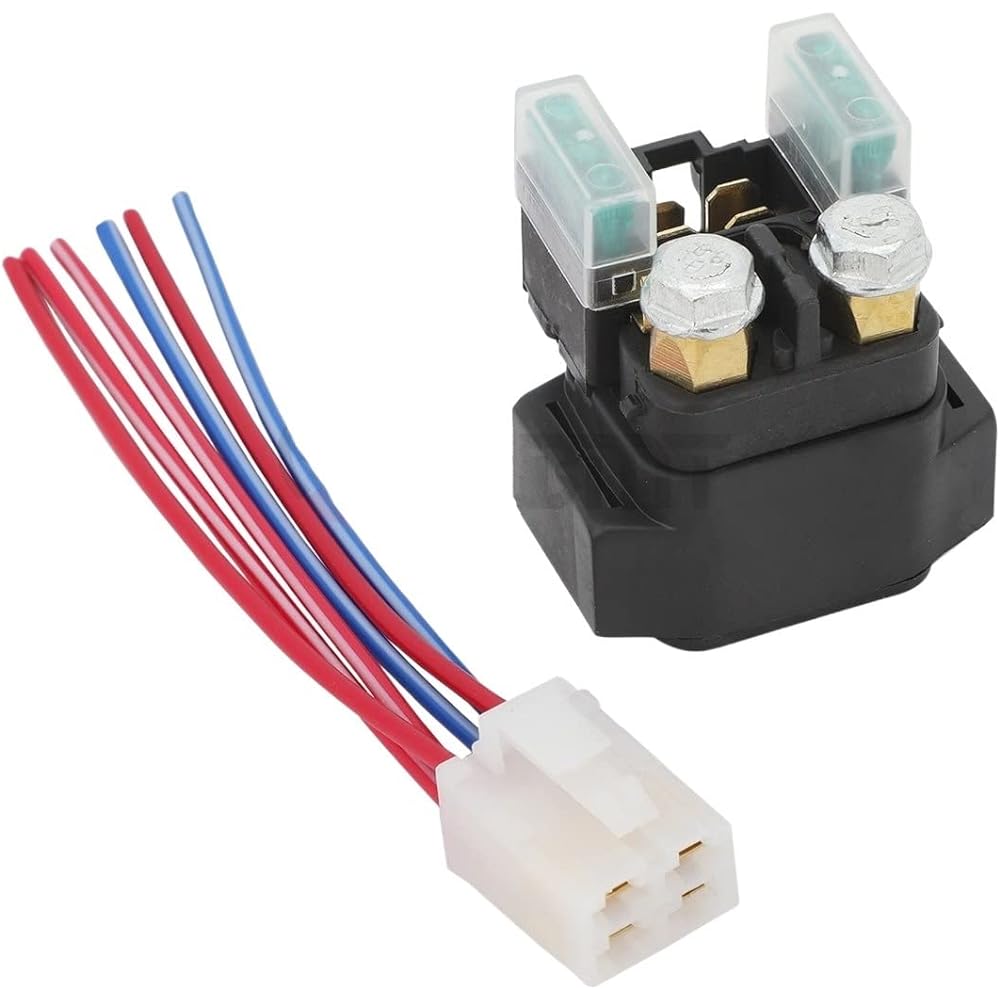 Motorcycle Starter Relay Yamaha Kodiak 450 YFM450 2003 2004 2005 2006 Grizzly 400 YFM400 2007 2008 ATV Motorcycle Starter Solenoid Relay & Amplifier Plug