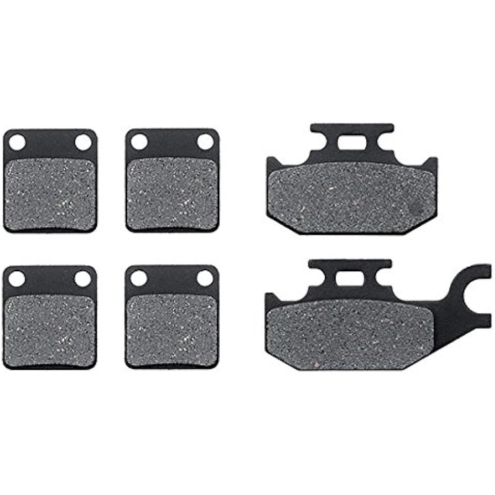 KMG Front + Rear Brake Pads 2005-2006 Yamaha YFM 450 Kodiak Automotive 4X4 - Non-Metallic Organic NAO Brake Pads Set