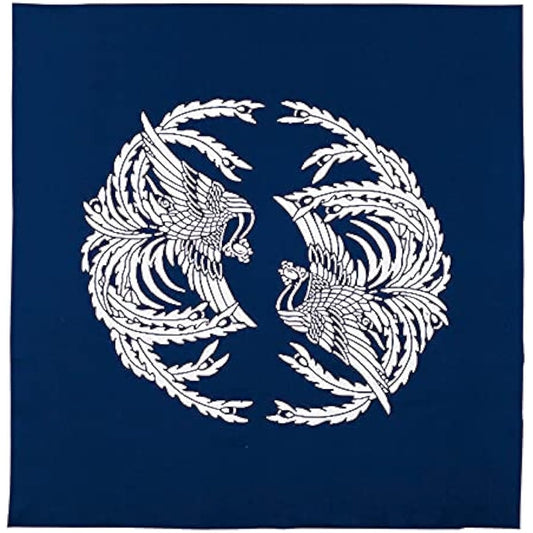 Large cotton furoshiki phoenix picture 103cm wide to 200cm wide 4 sizes (approximately 200cm square)