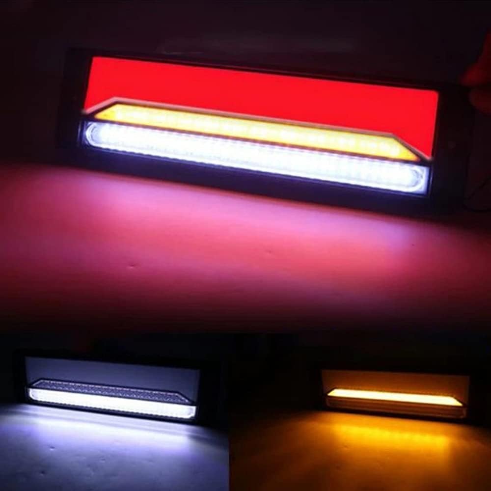 one+lifestyle LED Tail Lamp Flowing Turn Signal Trailer Truck Light Truck General Purpose 12V 24V Compatible Sequential Canter Elf Dutro Atlas etc. General Rear Small Brake Back Smoke Lens (Smoke)