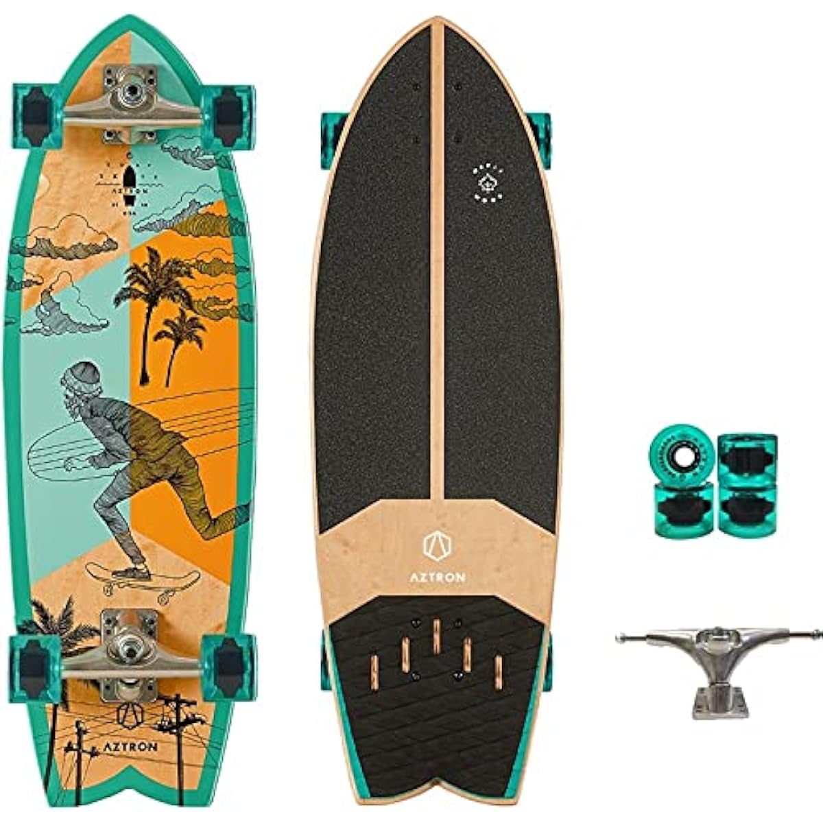 AZTRON STREET Street 31 Surf Skateboard 31”