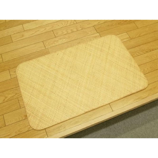 Ikehiko Rattan Mat, Entrance Mat, Hallway Mat, Treasure, Approx. 50 x 80 cm, Cool, Natural Material #5209710